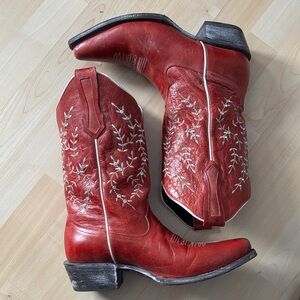 J. B. Dillon Reserve Red Cowboy Boots